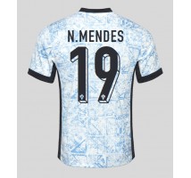Portugalia Nuno Mendes #19 Koszulka Wyjazdowa ME 2024 Krótki Rękaw
