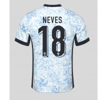 Portugalia Ruben Neves #18 Koszulka Wyjazdowa ME 2024 Krótki Rękaw