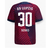 RB Leipzig Benjamin Sesko #30 Koszulka Wyjazdowa 2023-24 Krótki Rękaw