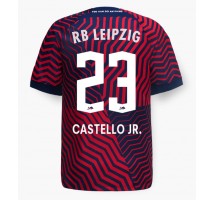 RB Leipzig Castello Lukeba #23 Koszulka Wyjazdowa 2023-24 Krótki Rękaw