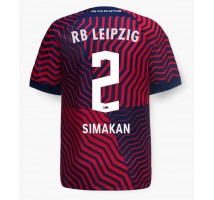 RB Leipzig Mohamed Simakan #2 Koszulka Wyjazdowa 2023-24 Krótki Rękaw