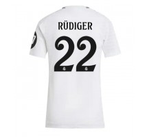 Real Madrid Antonio Rudiger #22 Koszulka Podstawowa damskie 2024-25 Krótki Rękaw