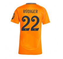 Real Madrid Antonio Rudiger #22 Koszulka Wyjazdowa damskie 2024-25 Krótki Rękaw