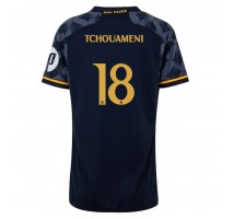 Real Madrid Aurelien Tchouameni #18 Koszulka Wyjazdowa damskie 2023-24 Krótki Rękaw
