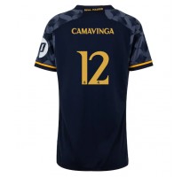 Real Madrid Eduardo Camavinga #12 Koszulka Wyjazdowa damskie 2023-24 Krótki Rękaw