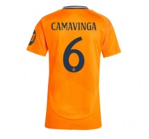 Real Madrid Eduardo Camavinga #6 Koszulka Wyjazdowa damskie 2024-25 Krótki Rękaw