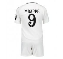 Real Madrid Kylian Mbappe #9 Koszulka Podstawowa dzieci 2024-25 Krótki Rękaw (+ krótkie spodenki)