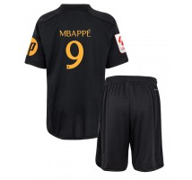 Real Madrid Kylian Mbappe #9 Koszulka Trzecia dzieci 2023-24 Krótki Rękaw (+ krótkie spodenki)