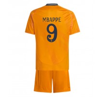 Real Madrid Kylian Mbappe #9 Koszulka Wyjazdowa dzieci 2024-25 Krótki Rękaw (+ krótkie spodenki)