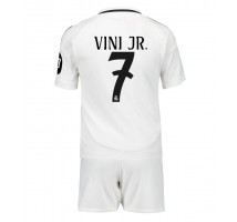 Real Madrid Vinicius Junior #7 Koszulka Podstawowa dzieci 2024-25 Krótki Rękaw (+ krótkie spodenki)