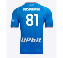 SSC Napoli Giacomo Raspadori #81 Koszulka Podstawowa 2023-24 Krótki Rękaw