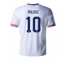 Stany Zjednoczone Christian Pulisic #10 Koszulka Podstawowa Copa America 2024 Krótki Rękaw