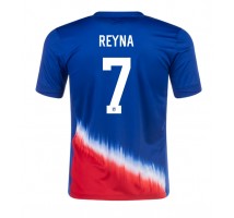 Stany Zjednoczone Giovanni Reyna #7 Koszulka Wyjazdowa Copa America 2024 Krótki Rękaw