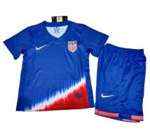 Stany Zjednoczone Koszulka Wyjazdowa dzieci Copa America 2024 Krótki Rękaw (+ krótkie spodenki)