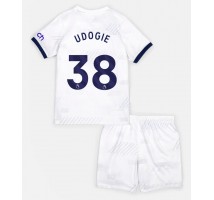 Tottenham Hotspur Destiny Udogie #38 Koszulka Podstawowa dzieci 2023-24 Krótki Rękaw (+ krótkie spodenki)