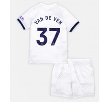 Tottenham Hotspur Micky van de Ven #37 Koszulka Podstawowa dzieci 2023-24 Krótki Rękaw (+ krótkie spodenki)