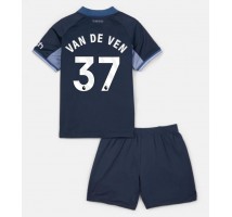 Tottenham Hotspur Micky van de Ven #37 Koszulka Wyjazdowa dzieci 2023-24 Krótki Rękaw (+ krótkie spodenki)