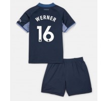 Tottenham Hotspur Timo Werner #16 Koszulka Wyjazdowa dzieci 2023-24 Krótki Rękaw (+ krótkie spodenki)