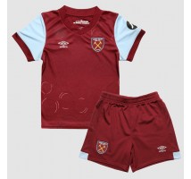 West Ham United Koszulka Podstawowa dzieci 2023-24 Krótki Rękaw (+ krótkie spodenki)
