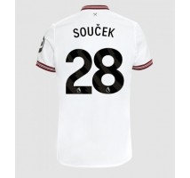 West Ham United Tomas Soucek #28 Koszulka Wyjazdowa 2023-24 Krótki Rękaw