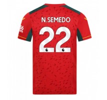 Wolves Nelson Semedo #22 Koszulka Wyjazdowa 2023-24 Krótki Rękaw