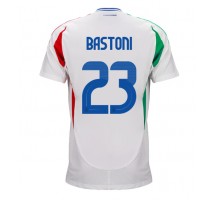 Włochy Alessandro Bastoni #23 Koszulka Wyjazdowa ME 2024 Krótki Rękaw
