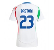 Włochy Alessandro Bastoni #23 Koszulka Wyjazdowa damskie ME 2024 Krótki Rękaw