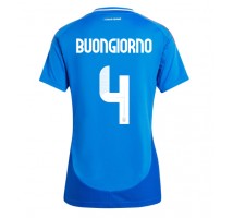 Włochy Alessandro Buongiorno #4 Koszulka Podstawowa damskie ME 2024 Krótki Rękaw