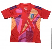 Włochy Bramkarskie Koszulka Wyjazdowa ME 2024 Krótki Rękaw