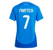 Włochy Davide Frattesi #7 Koszulka Podstawowa damskie ME 2024 Krótki Rękaw