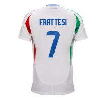 Włochy Davide Frattesi #7 Koszulka Wyjazdowa ME 2024 Krótki Rękaw