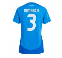 Włochy Federico Dimarco #3 Koszulka Podstawowa damskie ME 2024 Krótki Rękaw