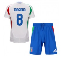 Włochy Jorginho Frello #8 Koszulka Wyjazdowa dzieci ME 2024 Krótki Rękaw (+ krótkie spodenki)