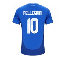 Włochy Lorenzo Pellegrini #10 Koszulka Podstawowa ME 2024 Krótki Rękaw