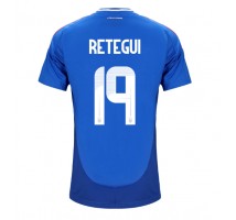 Włochy Mateo Retegui #19 Koszulka Podstawowa ME 2024 Krótki Rękaw