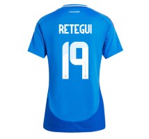 Włochy Mateo Retegui #19 Koszulka Podstawowa damskie ME 2024 Krótki Rękaw
