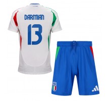 Włochy Matteo Darmian #13 Koszulka Wyjazdowa dzieci ME 2024 Krótki Rękaw (+ krótkie spodenki)