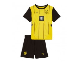 Borussia Dortmund Koszulka Podstawowa dzieci 2024-25 Krótki Rękaw (+ krótkie spodenki)