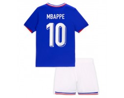 Francja Kylian Mbappe #10 Koszulka Podstawowa dzieci ME 2024 Krótki Rękaw (+ krótkie spodenki)