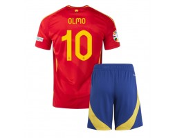 Hiszpania Dani Olmo #10 Koszulka Podstawowa dzieci ME 2024 Krótki Rękaw (+ krótkie spodenki)