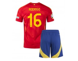 Hiszpania Rodri Hernandez #16 Koszulka Podstawowa dzieci ME 2024 Krótki Rękaw (+ krótkie spodenki)