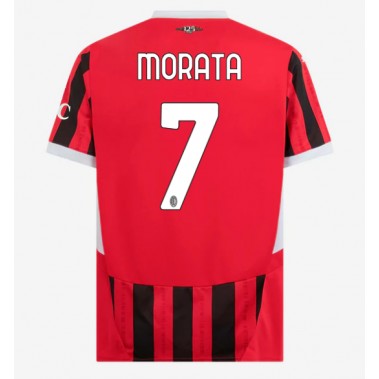 AC Milan Alvaro Morata #7 Koszulka Podstawowa 2024-25 Krótki Rękaw