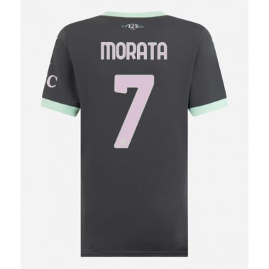 AC Milan Alvaro Morata #7 Koszulka Trzecia damskie 2024-25 Krótki Rękaw