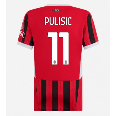 AC Milan Christian Pulisic #11 Koszulka Podstawowa damskie 2024-25 Krótki Rękaw