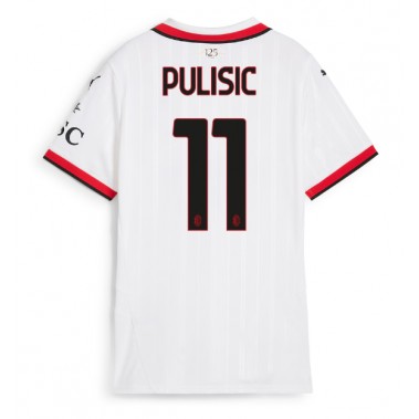 AC Milan Christian Pulisic #11 Koszulka Wyjazdowa damskie 2024-25 Krótki Rękaw