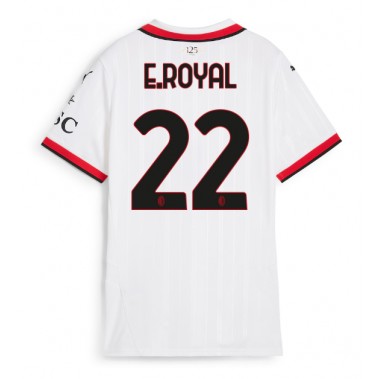 AC Milan Emerson Royal #22 Koszulka Wyjazdowa damskie 2024-25 Krótki Rękaw