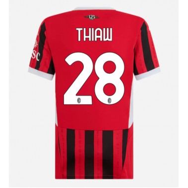 AC Milan Malick Thiaw #28 Koszulka Podstawowa damskie 2024-25 Krótki Rękaw