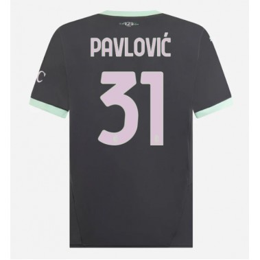 AC Milan Strahinja Pavlovic #31 Koszulka Trzecia 2024-25 Krótki Rękaw