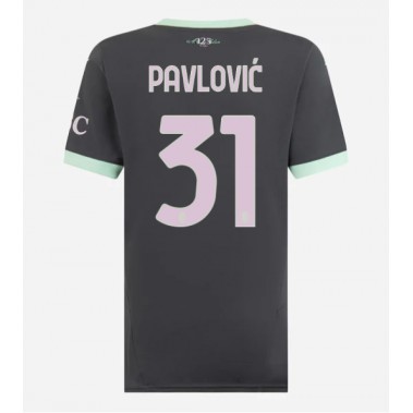 AC Milan Strahinja Pavlovic #31 Koszulka Trzecia damskie 2024-25 Krótki Rękaw