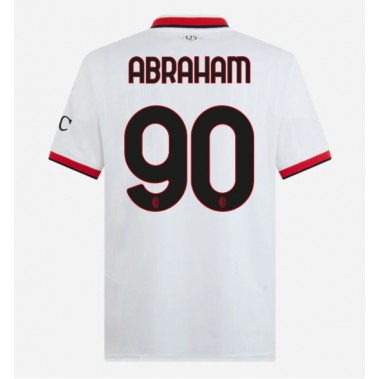 AC Milan Tammy Abraham #90 Koszulka Wyjazdowa 2024-25 Krótki Rękaw